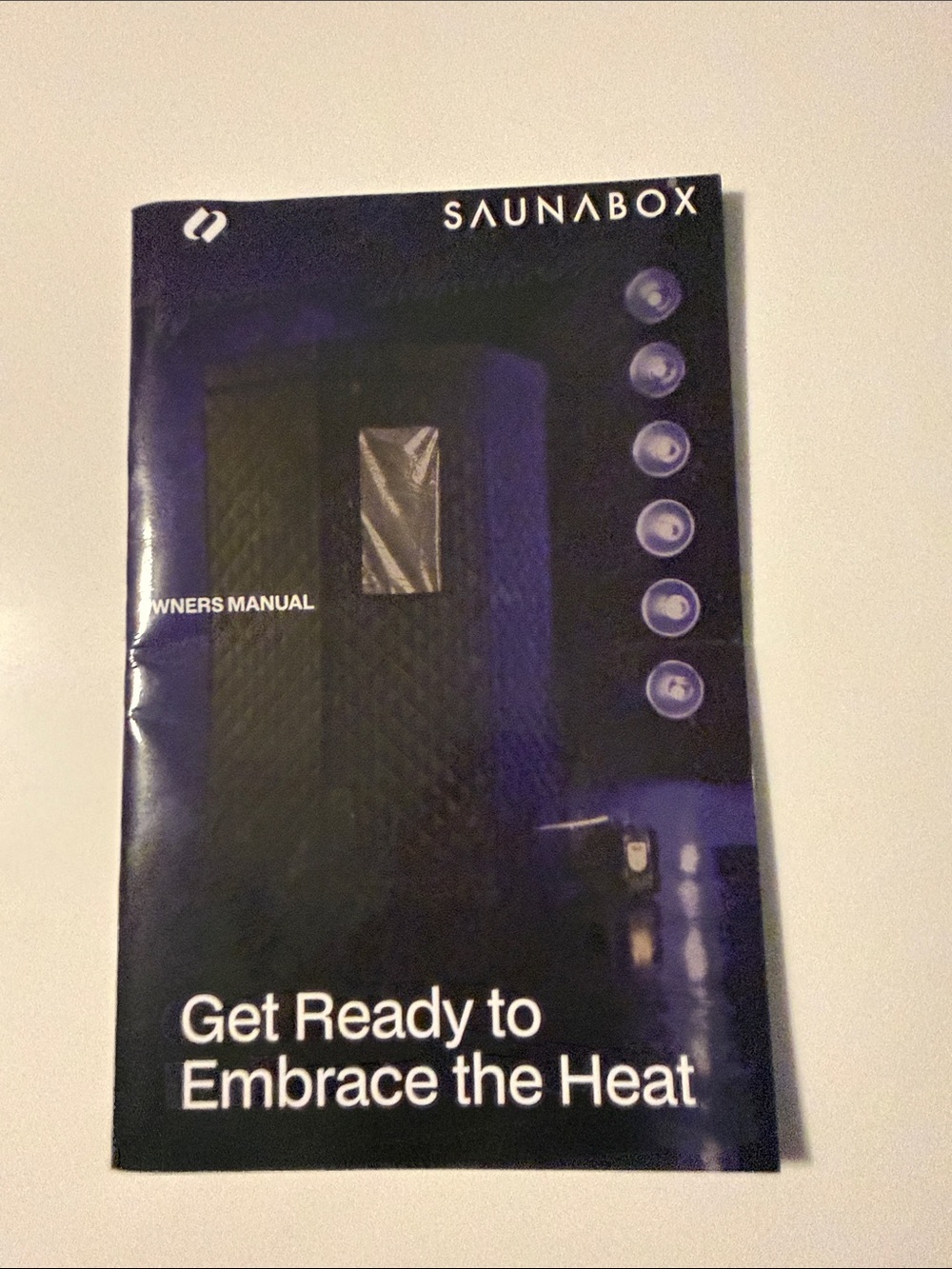Black Portable Sauna - Owner's Manual Included